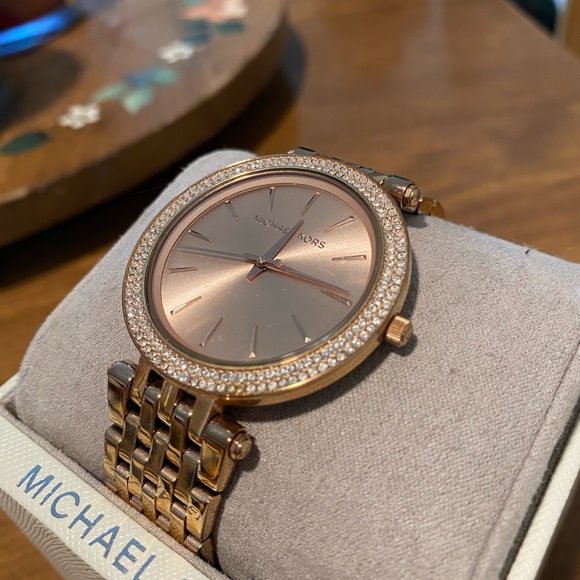 Like new Michael Kors rose gold watch with box and care instructions included. - Picture 14 of 14
